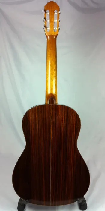 Rosewood classical guitar: back view