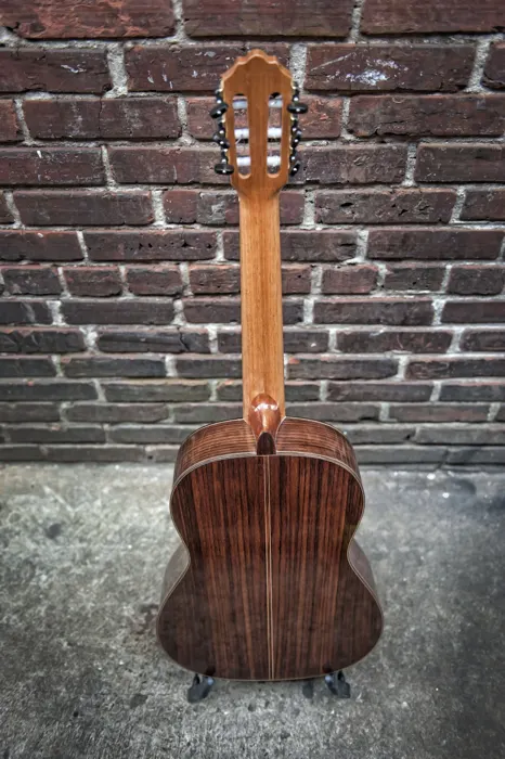 Spruce top classical guitar: rosewood back
